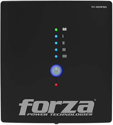 Forza UPS Line interactive 600 Watt 1200 VA AC 110 120 V Software Forza Front View 1
