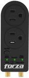 Forza Zion-2K30 - Surge Protectors, 2 Outlets, Coaxial, 110V, 1800W