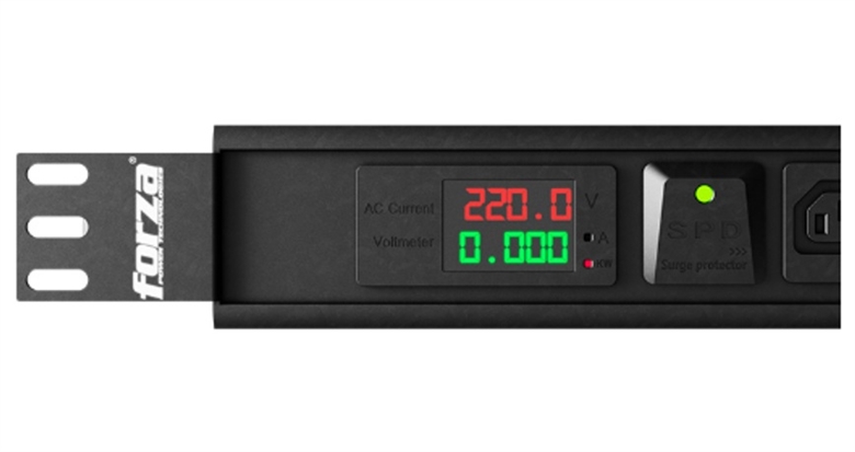 FPD-3012M0U Metered Power Distribution Unit 0U PDU-Front View