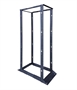 FR1924-45-02 Rack-de-Piso-Abierto-de-4-Postes-45U-Ajustable-Negro-Vista-Lateral