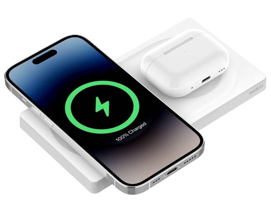 BoostCharge Pro 2-in-1 Wireless Charging Dock with MagSafe 15W
