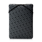 HP Protective - Laptop Sleeve, Black/Geometry, Neoprene Reversible, 15.6"