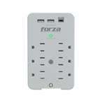 Forza FWT-631USBC - Surge Protectors, 6 Outlets and 2 USB Ports, 110V, 15A, 490 Joules