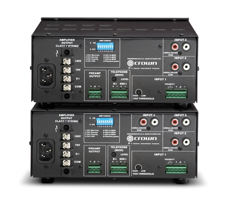 G135MAE60 3-Input 35W Commercial Mixer-Amplifier-Back View 2