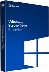Microsoft Windows Server 2019 Essentials - Physical DVD, Base License, 1-2 CPU, Single Buy, 64 bits Processor