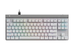 Logitech G G515 TKL - Teclado Gaming, Mecánico, Switch GL Táctil, Cableado, USB, RGB, Inglés, Blanco