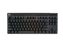 Logitech G Pro X TKL - Teclado Gaming, Mecánico, Switch GX Marrón, Inalámbrico, USB, RGB, Inglés, Negro