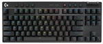 Logitech Pro X TKL - Gaming Keyboard, Mechanical, GX Brown Switch, Wireless, Bluetooth, RGB, English, Black