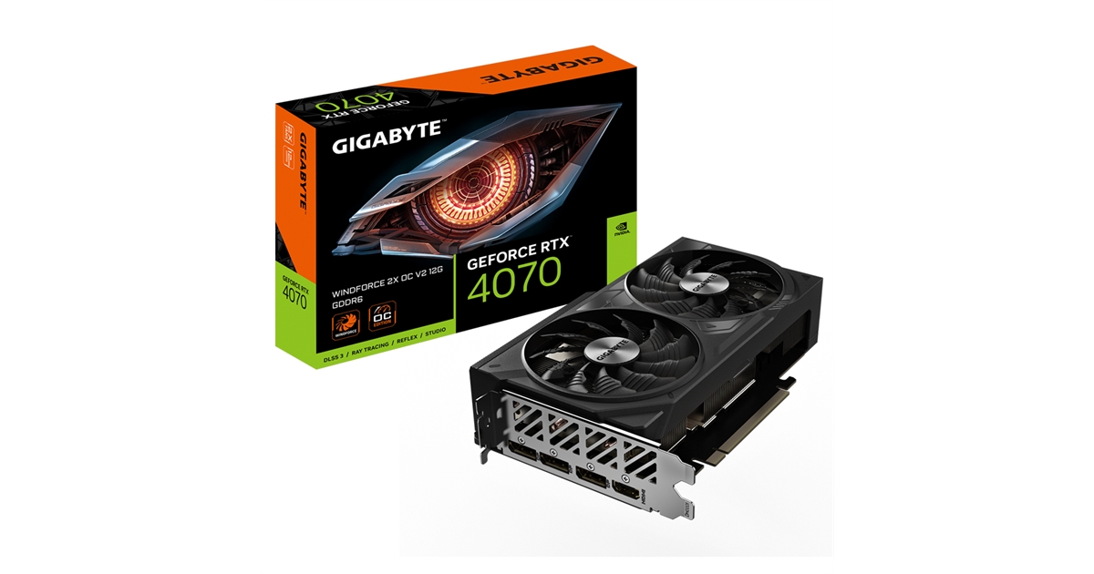 Gigabyte GeForce RTX 4070 WINDFORCE 2X OC V2 12G in Peru | Pana Compu