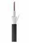 GFOM4UNI12LU-ECA Negro-Cable de Fibra Optica Multimodo OM4 12 Hilos Universal LSZH-Vista Frontal