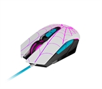 Xtech Ghost Spider Edition - Mouse, Wired, USB, Optic, 2400 dpi, LED, White