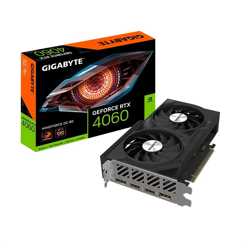 Gigabyte GeForce RTX 4060 WINDFORCE OC - Tarjeta Grafica box view