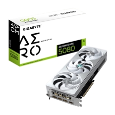 GIGABYTE GeForce RTX 5080 AERO OC SFF - Tarjeta de Video, 16GB GDDR7, 256 bit, 2617MHz, 10752 Núcleos Cuda, 1x HDMI, 3x DisplayPort, OpenGL 4.6
