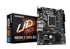 Gigabyte H610M K DDR4 (rev. 1.0) - Tarjeta Madre, LGA1700, USB 3.2, M.2, SATA 6Gb/s, PCI-E 4.0, 64GB de Memoria Máxima DDR4