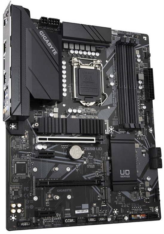 Gigabyte Z590UD Motherboard Isometric View