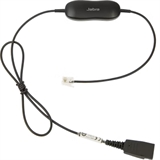 Jabra GN1216 - Cable de Audio, Adaptador, RJ-9 (Solo para la línea de teléfonos de mesa Avaya one-X 9600 y 1600)  a QD (Funciona con todos los Headsets QD de Jabra), 0.8M, Negro