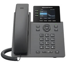 Grandstream GRP2611G - Teléfono IP de 3 Líneas, 3 Cuentas SIP, 2 Puertos Gigabit PoE, Gris