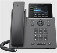 Grandstream  - GRP2611G Teléfono IP de 3 Líneas, 3 Cuentas SIP, 2 Puertos Gigabit con PoE, Pantalla LCD Color de 2.8"