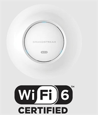 GRANDSTREAM  - GWN7660E, Wi-Fi 6 Access Point, Dual-Band Indoor AP, Up to 3Gbps Speed, 256 Users Capacity, Enterprise Wireless Coverage, PoE Powered
