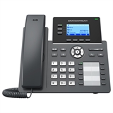 Grandstream GRP2604P - Teléfono VoIP, Ethernet, PoE, 3 Líneas, Negro
