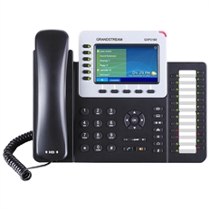 Grandstream GXP2160  - Teléfono de escritorio VoIP de 6 líneas, pantalla LCD a color HD, PoE, Bluetooth