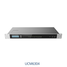 Grandstream UCM6304  - IP PBX, 2000 Users, 300 Concurrent Calls, 4 FXS, 4 FXO, 3 LAN, Conferencing, Unified Messaging
