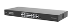 Uniview  - Switch PoE de Red Capa 2 Ligero, 16 Puertos Ethernet PoE 802.3af-at, 1 Enlace Ascendente RJ45 Gigabit, 1 Puerto SFP-RJ45 Combo Gigabit, Capacidad de Conmutación de 7.2Gbps, Modo Extendido de 250 metros