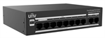 Uniview  - Cloud Managed PoE Switch, 8 10-100Mbps PoE Ports, 2 Gigabit Uplink Ports, 120W Power Budget