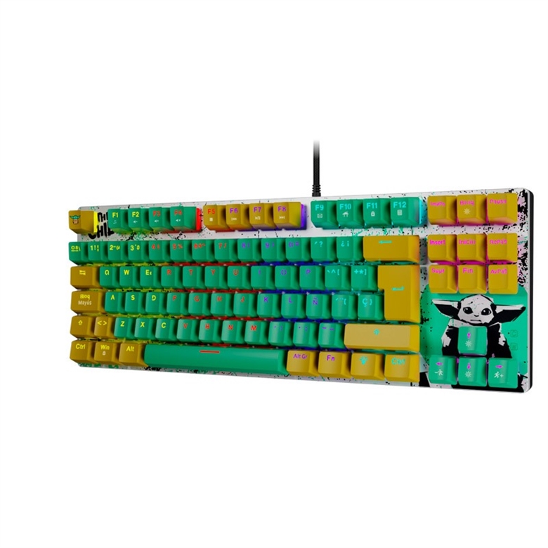 Grogu Keyboard Green 4