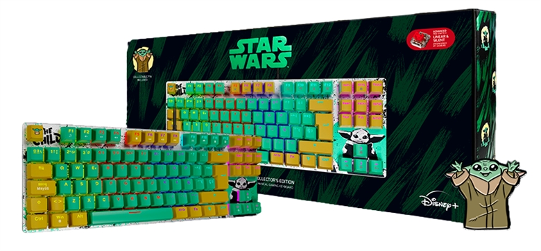 Grogu Keyboard Green 5