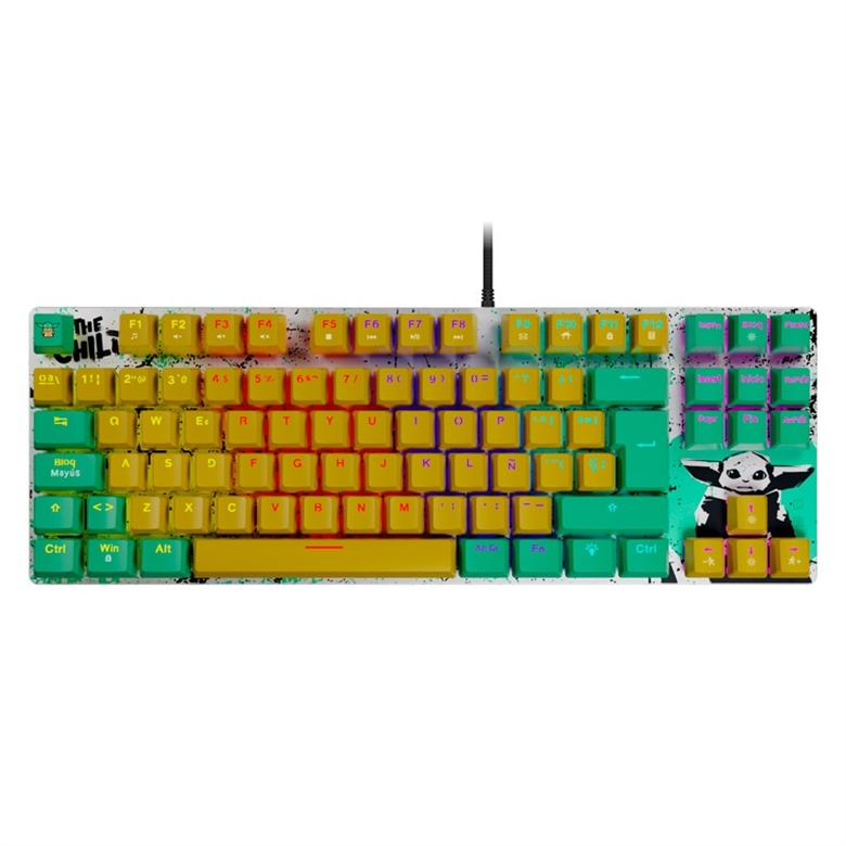 Grogu Keyboard Yellow 1