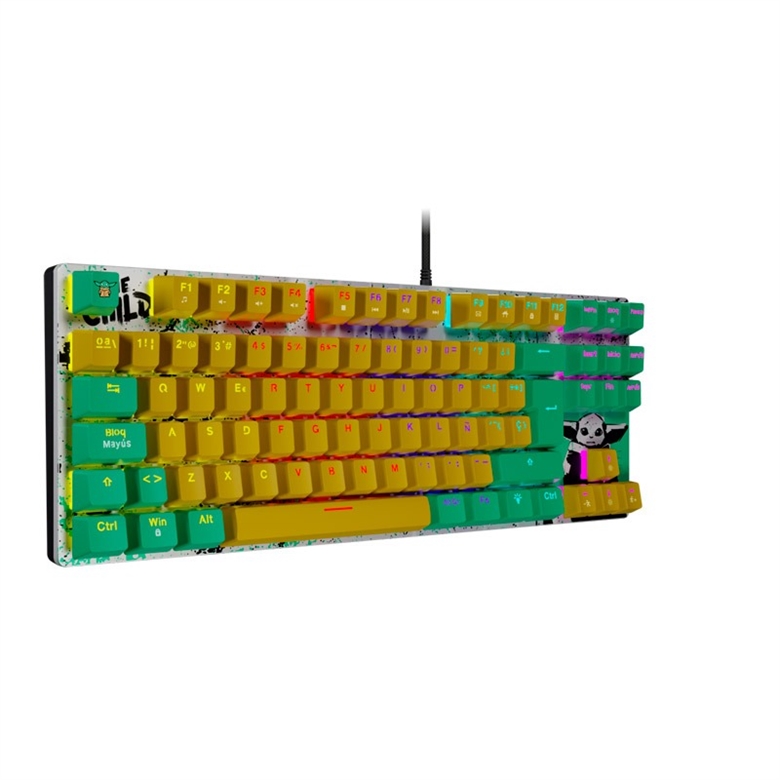 Grogu Keyboard Yellow 2