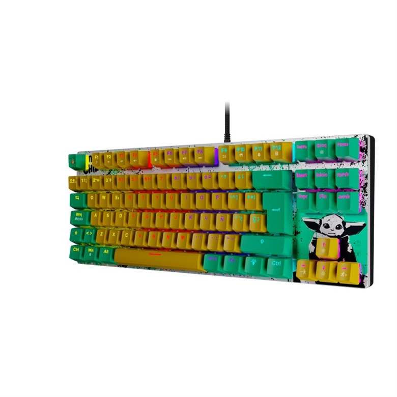 Grogu Keyboard Yellow 4