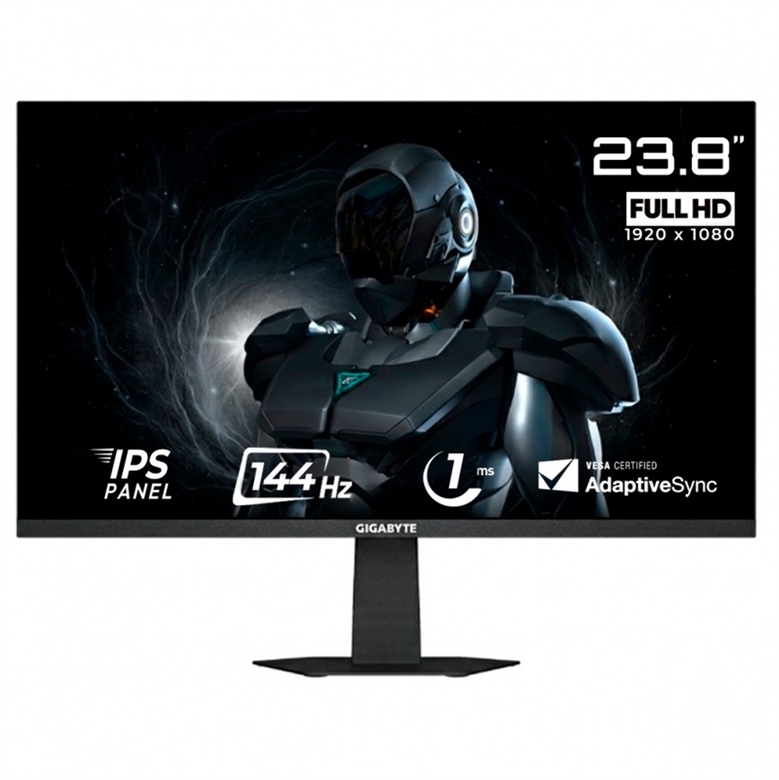 GS24F14 Monitor Gaming Plano IPS de 23.8 Pulgadas y 144Hz-Vista Frontal