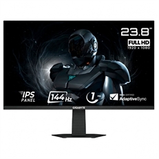 GIGABYTE GS24F14  - Monitor, 23.8", FHD 1920 x 1080, IPS, 16:9, Tiempo de Refresco 144Hz, HDMI, DisplayPort, Negro