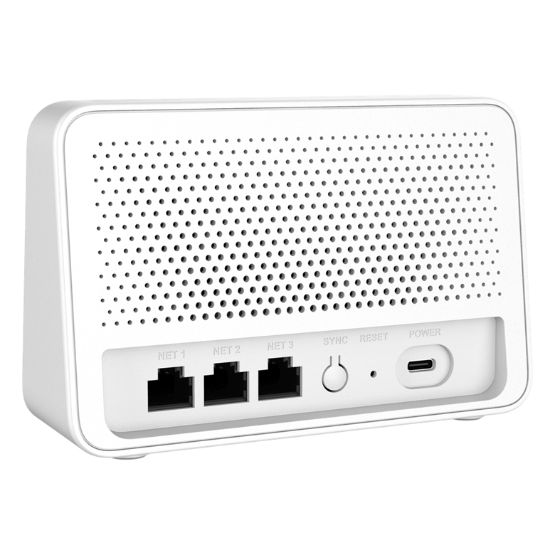 Grandstream GWN7062E Wi-Fi 6 Router - vista lateral atras