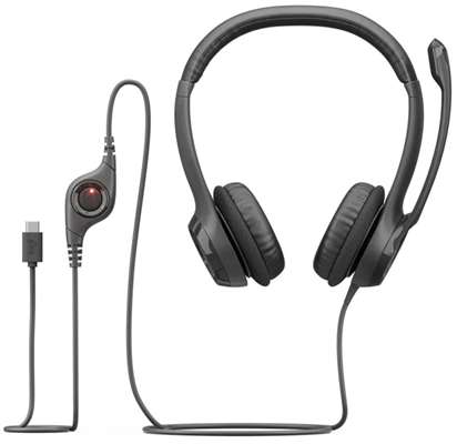 H390 USB-C Black Front View