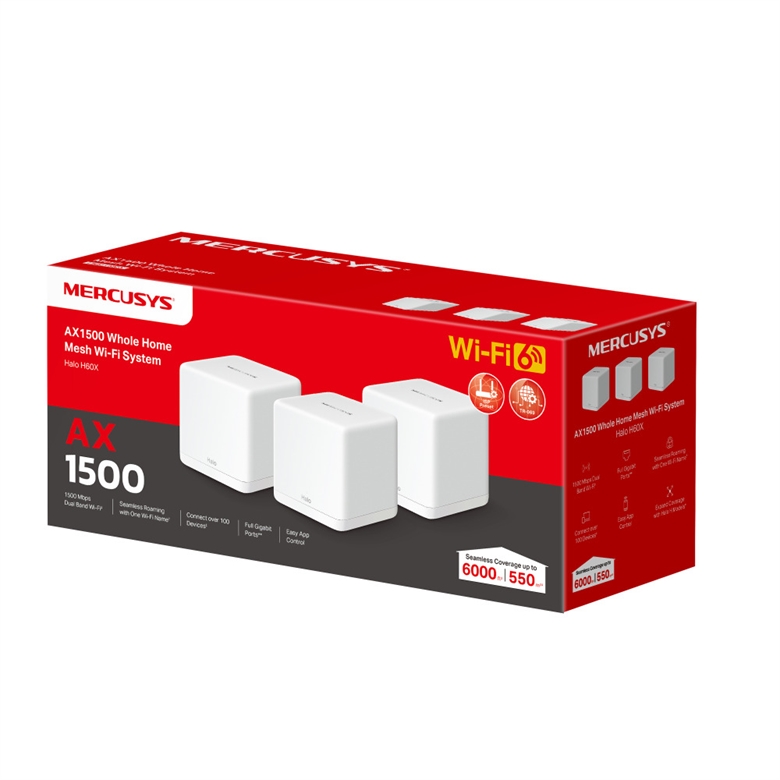 Halo H60X(3-pack) Vista de Caja