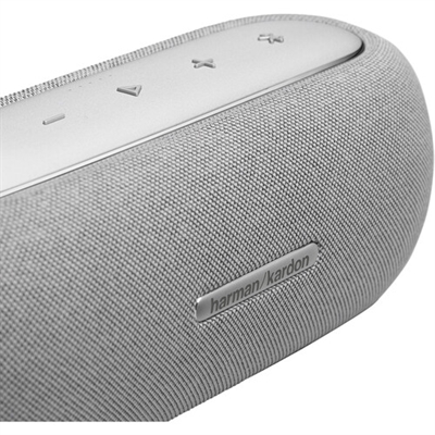 Harman Kardon Luna HKLUNAGRYAM Wireless Speaker Gray close up view