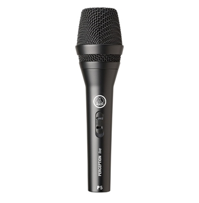 High-Performance Dynamic Vocal Microphone with Switch-Front View