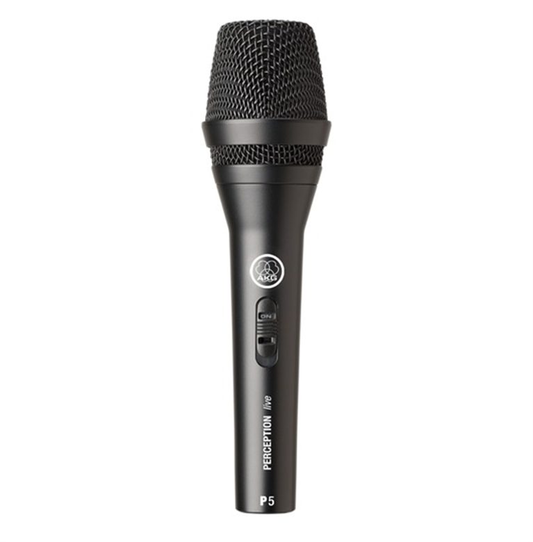 High-Performance Dynamic Vocal Microphone with Switch-Front View