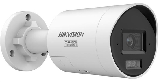 Hikvision - 4 MP Smart Hybrid Light with ColorVu Fixed Mini Bullet Network Camera - right side view