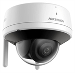 Hikvision  - 4MP Fixed Dome Wireless Security Camera with Built-in Mic & Speaker & 30m EXIR Infrared Night Vision, Fixed Lens, Two-Way Audio, AI Human Detection, Wi-Fi, IP66, White