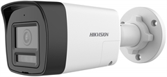 Hikvision DS-2CE16K0T-LXTS (2.8mm) - Cámara Analógica Para Interiores y Exteriores, 4MP, Audio y Sirena, Coaxial, IR 30m, Luz Blanca, Ajuste Manual de Ángulo