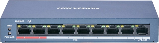 Hikvision DS-3E0109P-E Switch Vista Frontal