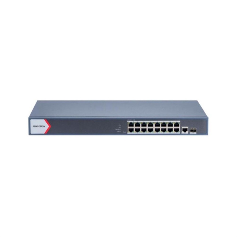 Hikvision DS3E1518PEIV2 16 Ports 56 Gbps front view