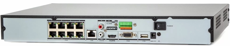 Hikvision DS-7608NXI-K28P REAR VIEW