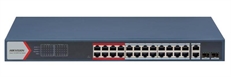 Hikvision Pro Series DS-3E1326P-EI - Switch, 24 Puertos, Fast Ethernet PoE, 14.8Gbps