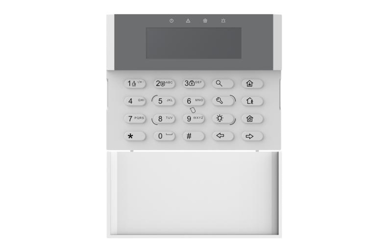 Hikvision Wired LCD Keypad ds-pk1-lrt-hwb back view