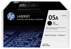 HP 05A - Black Toner Cartridge. 2Pack